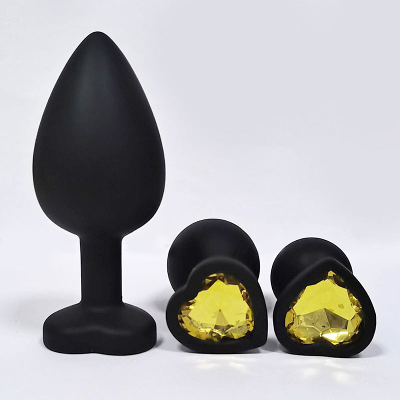 Heart Shaped Body Safe Silicone Anal Plug Sex Toy In Multiple Sizes