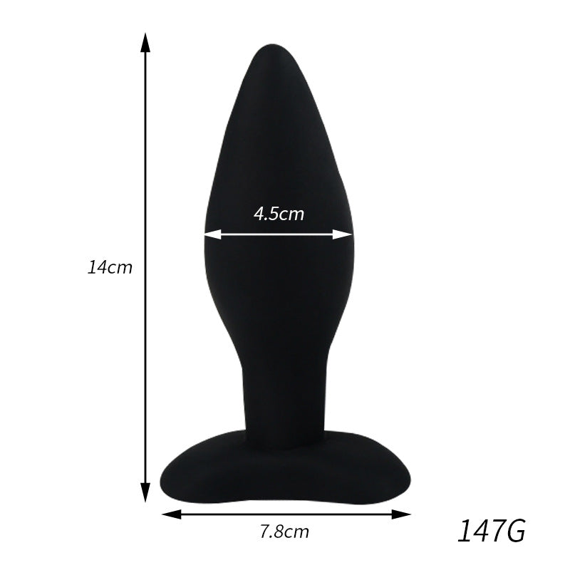 Silicone Tapered Anal Plug Set Small Medium Large Three Piece
