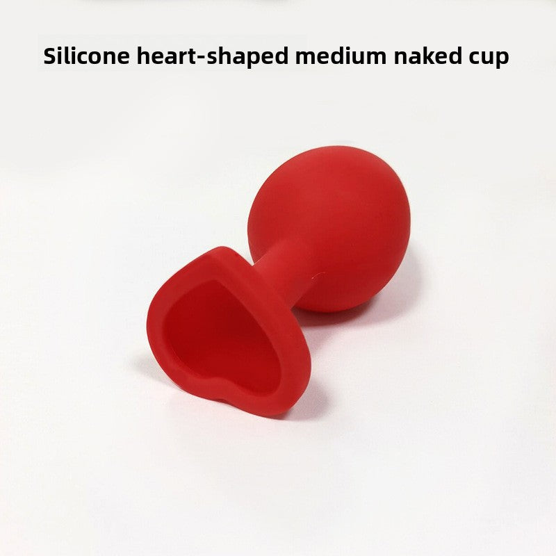 Heart Shaped Body Safe Silicone Anal Plug Sex Toy In Multiple Sizes