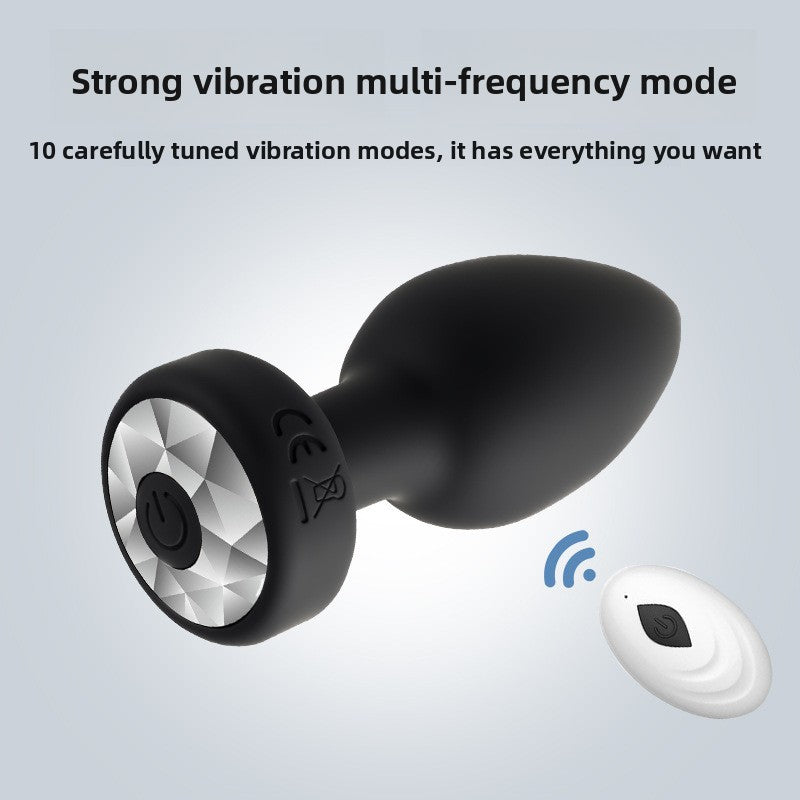 Remote Control Silicone Anal Plug With Vibration And App Connectivity