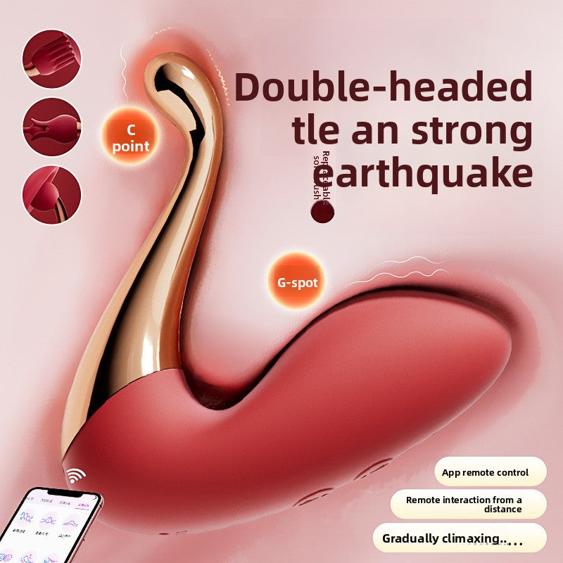 App Remote Control Dual Head Silicone Vibrator