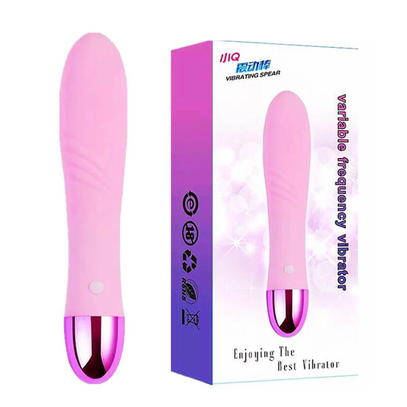 Rechargeable Silicone Vibrator with Multiple Speeds - Pink
