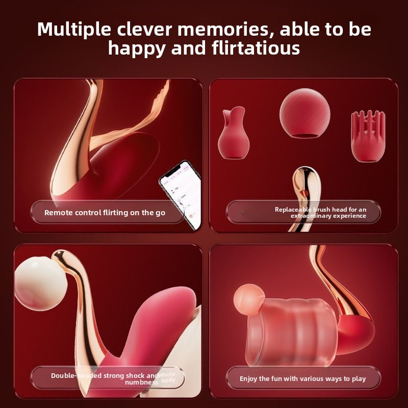 App Remote Control Dual Head Silicone Vibrator