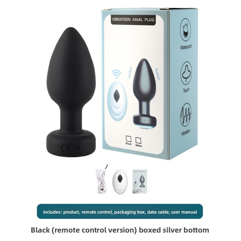 Remote Control Silicone Anal Plug With Vibration And App Connectivity