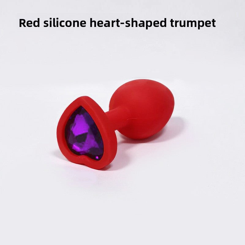 Heart Shaped Body Safe Silicone Anal Plug Sex Toy In Multiple Sizes