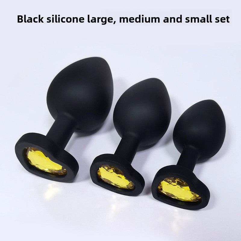 Heart Shaped Body Safe Silicone Anal Plug Sex Toy In Multiple Sizes