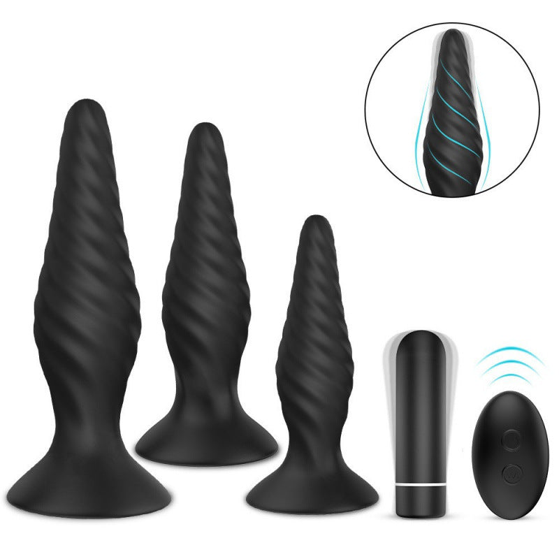 Medical Grade Silicone Anal Plug With Magnetic Charging And Multiple Sizes