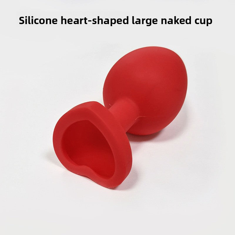 Heart Shaped Body Safe Silicone Anal Plug Sex Toy In Multiple Sizes