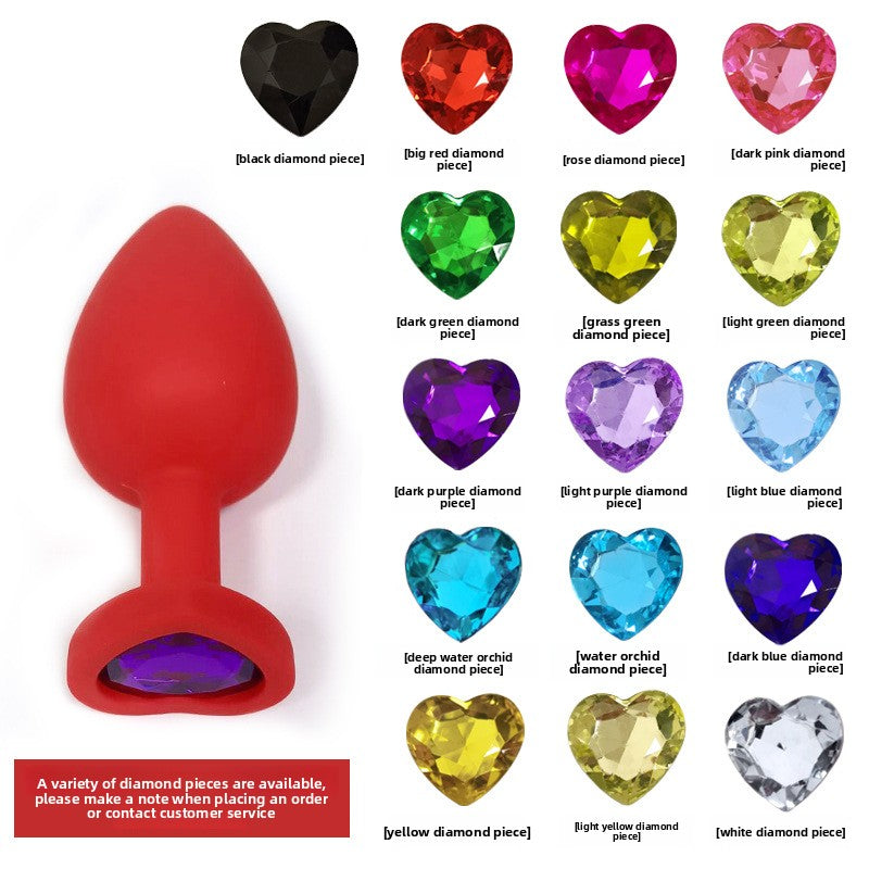 Heart Shaped Body Safe Silicone Anal Plug Sex Toy In Multiple Sizes