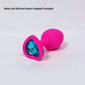 Heart Shaped Body Safe Silicone Anal Plug Sex Toy In Multiple Sizes