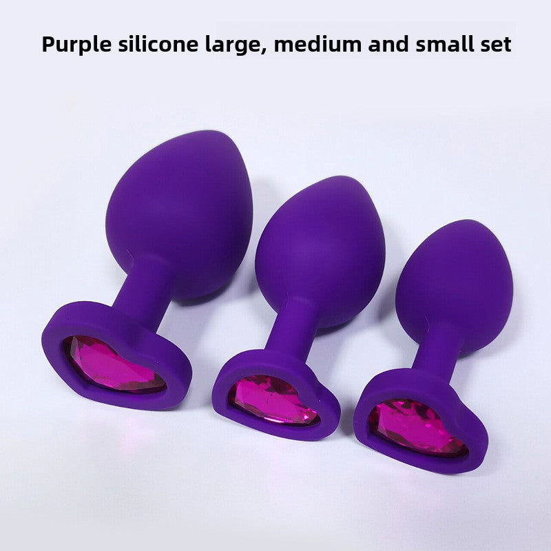 Heart Shaped Body Safe Silicone Anal Plug Sex Toy In Multiple Sizes