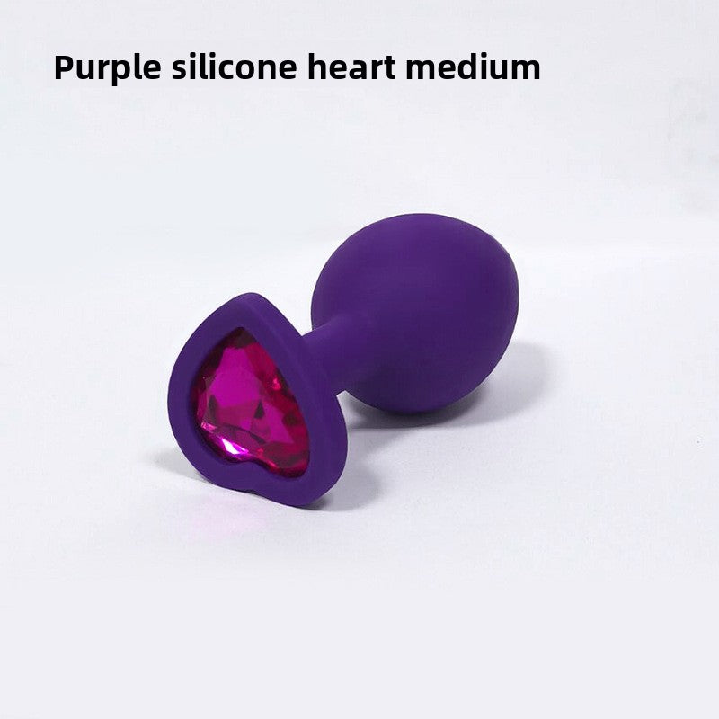 Heart Shaped Body Safe Silicone Anal Plug Sex Toy In Multiple Sizes
