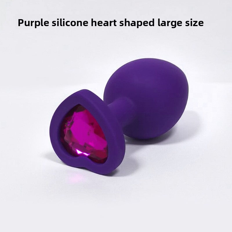 Heart Shaped Body Safe Silicone Anal Plug Sex Toy In Multiple Sizes