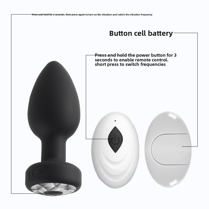 Remote Control Silicone Anal Plug With Vibration And App Connectivity