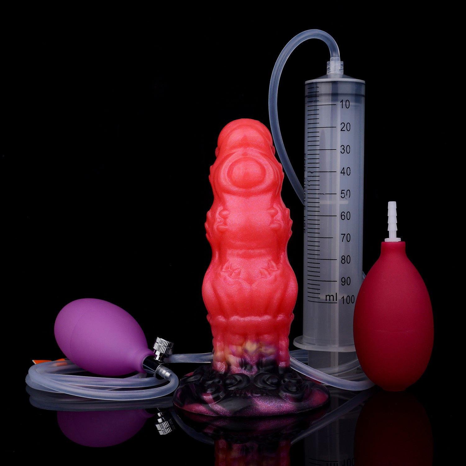Water Spray Anal Plug Toy Silicone Unisex Body Safe Discreet Packaging