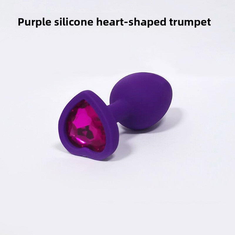 Heart Shaped Body Safe Silicone Anal Plug Sex Toy In Multiple Sizes