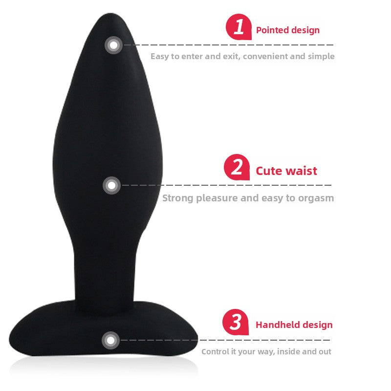 Silicone Tapered Anal Plug Set Small Medium Large Three Piece