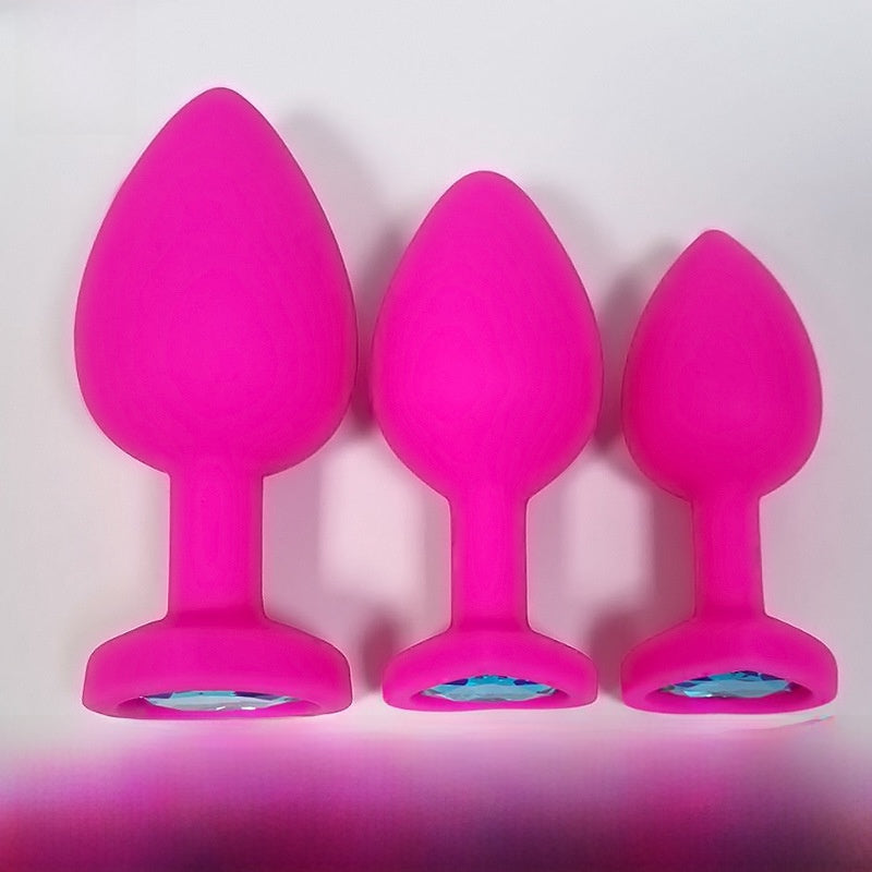 Heart Shaped Body Safe Silicone Anal Plug Sex Toy In Multiple Sizes