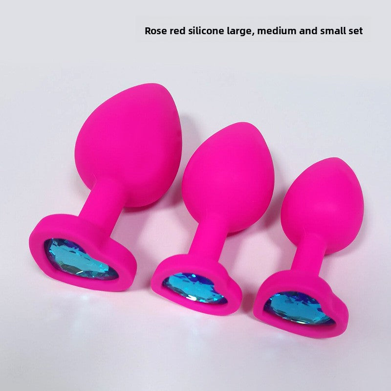 Heart Shaped Body Safe Silicone Anal Plug Sex Toy In Multiple Sizes
