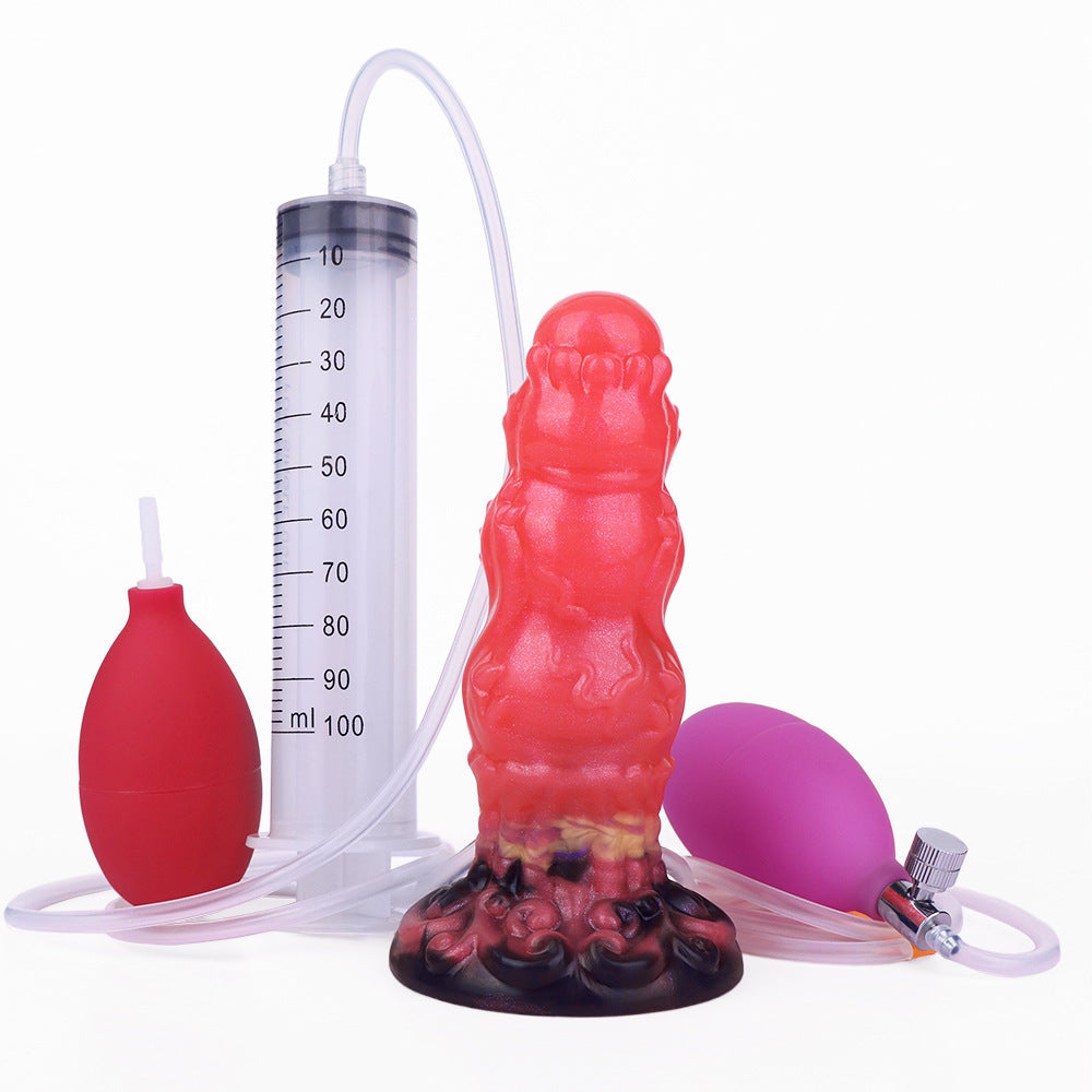 Water Spray Anal Plug Toy Silicone Unisex Body Safe Discreet Packaging