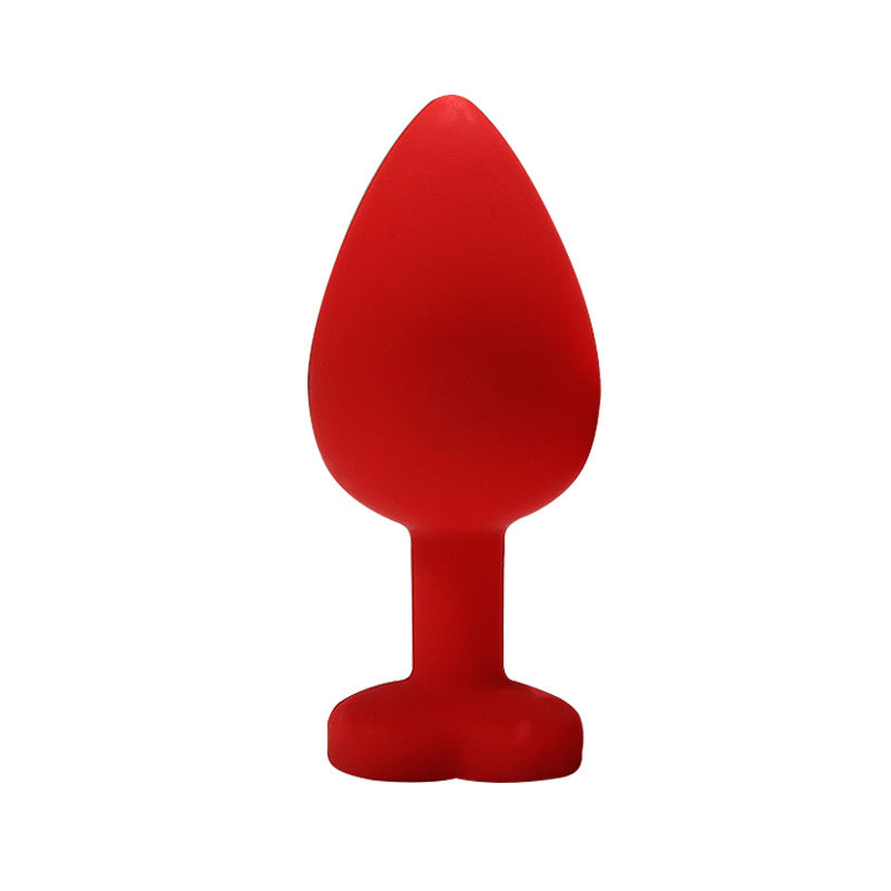 Heart Shaped Body Safe Silicone Anal Plug Sex Toy In Multiple Sizes