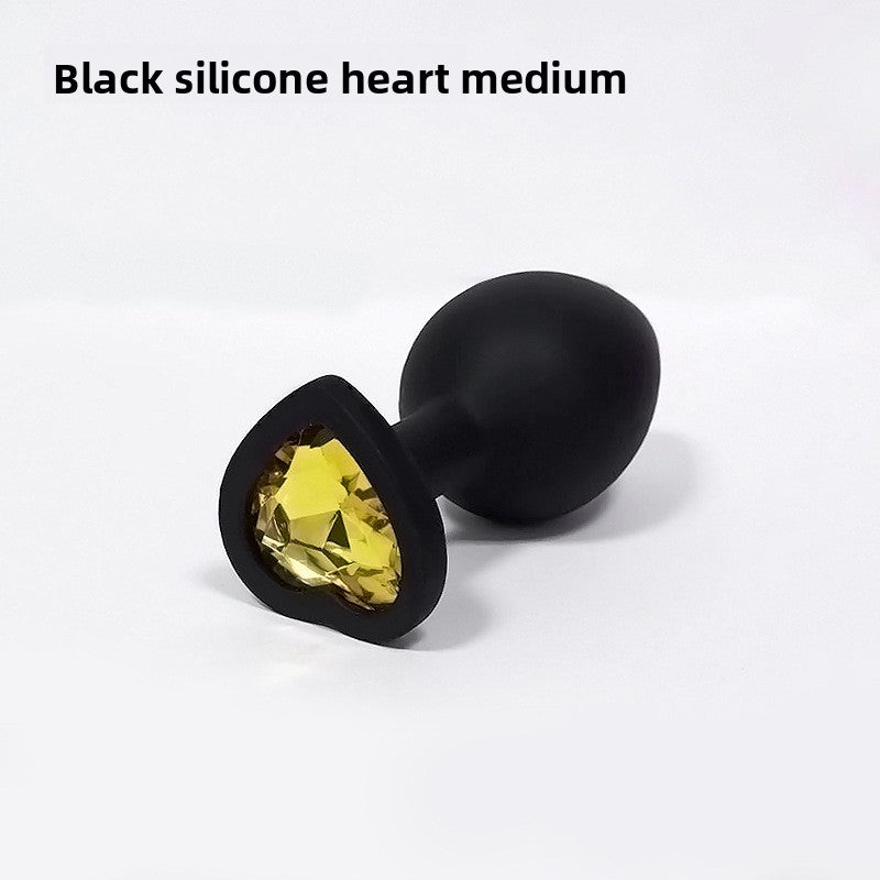 Heart Shaped Body Safe Silicone Anal Plug Sex Toy In Multiple Sizes