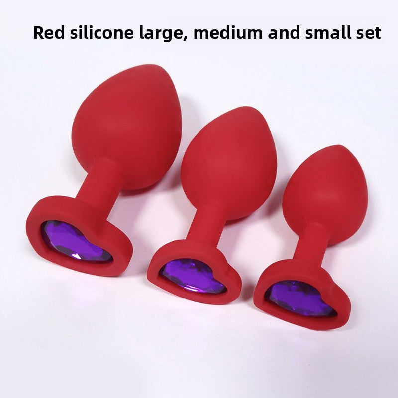 Heart Shaped Body Safe Silicone Anal Plug Sex Toy In Multiple Sizes