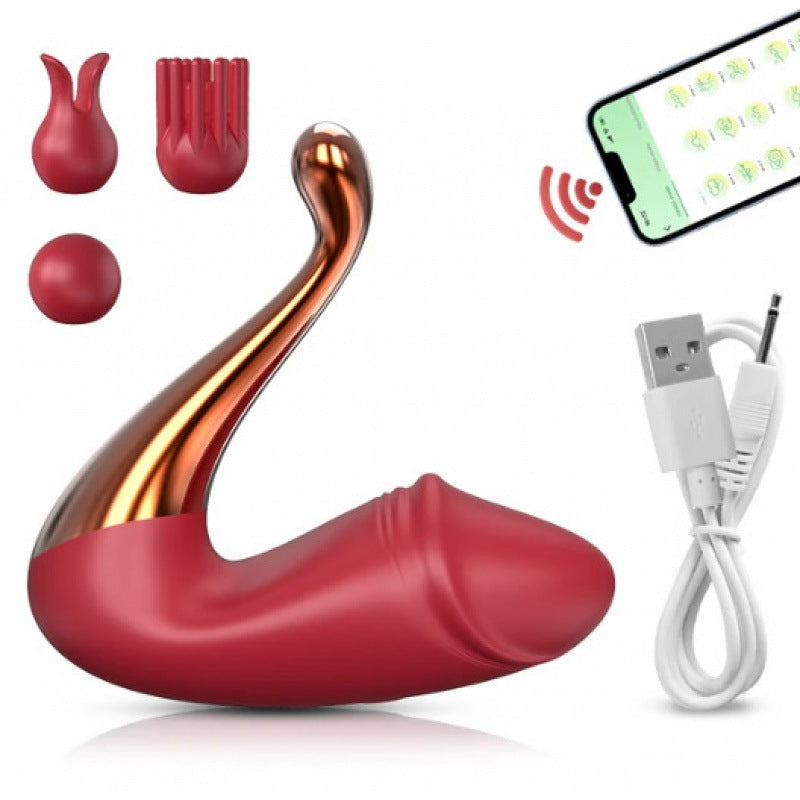 App Remote Control Dual Head Silicone Vibrator