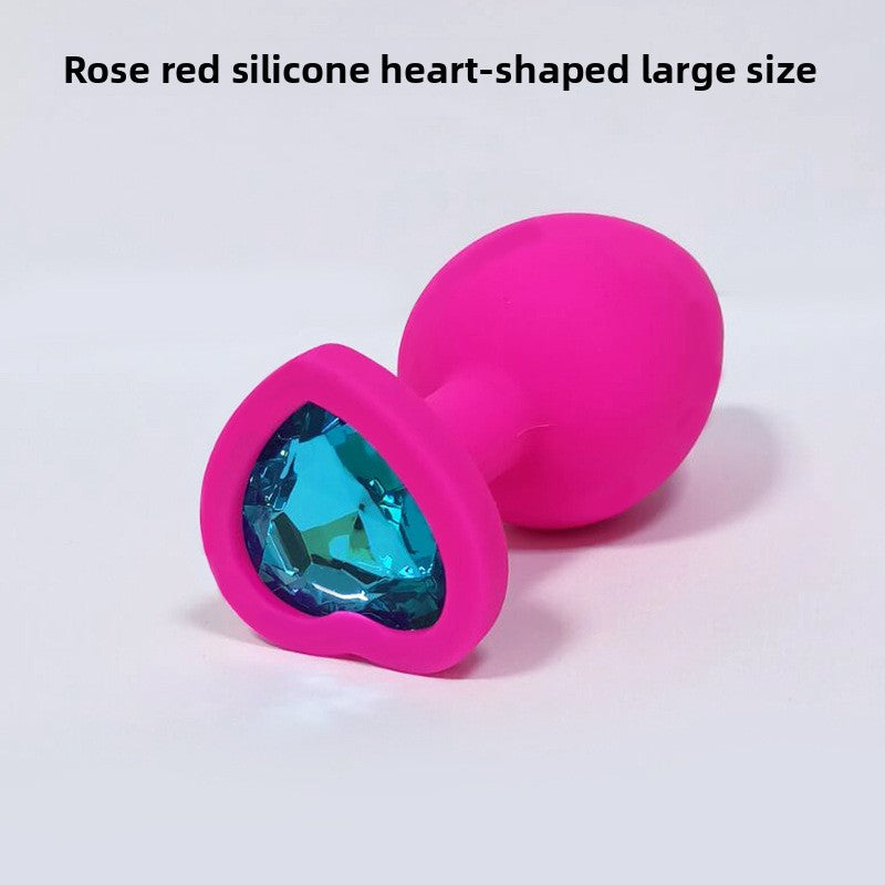 Heart Shaped Body Safe Silicone Anal Plug Sex Toy In Multiple Sizes
